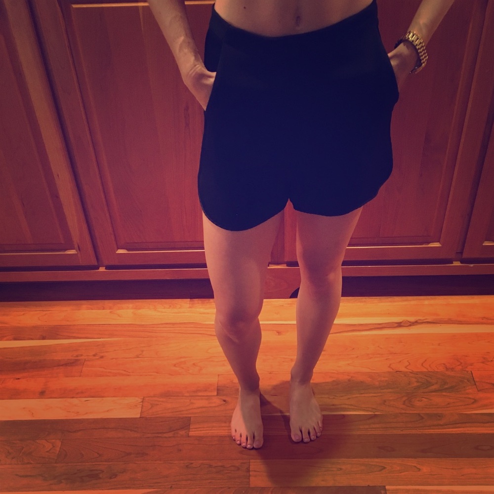 H&M Black Flowy Shorts